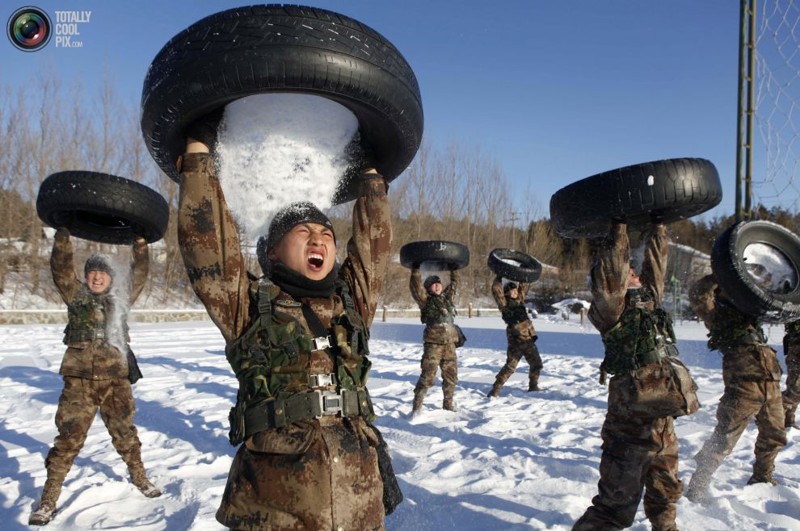 Солдаты китайской армии