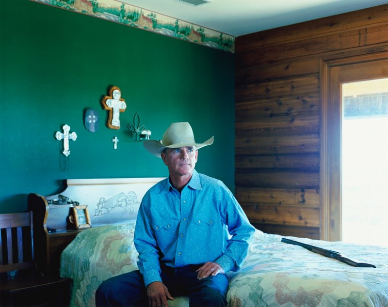 Хозяин ранчо Крис Лоуренс. Сеймур, штат Техас, 2009 год.