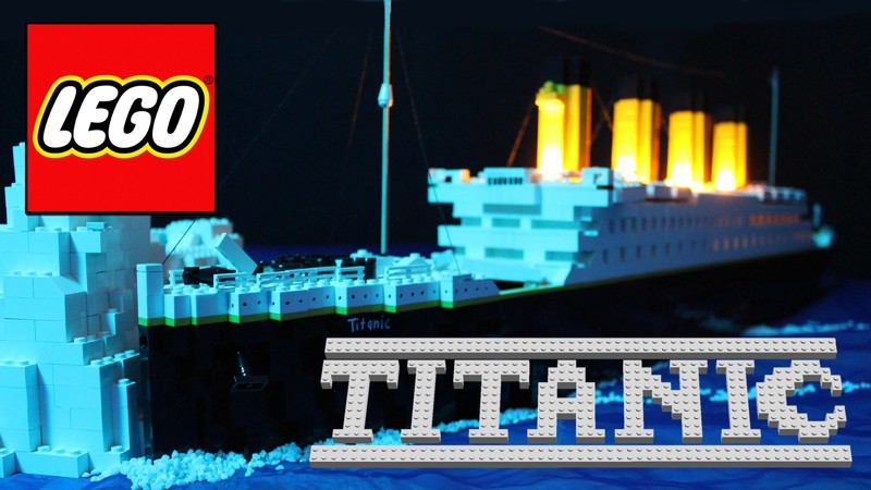 Огромный Титаник из Лего
