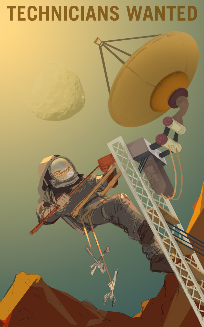 А ты записался в марсиане? NASA выпустило красочные постеры на тему покорения Марса