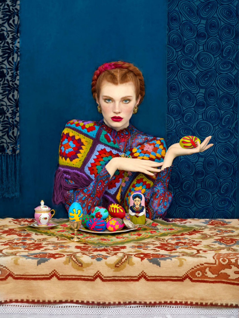 Дань фольклорным традициям: славянские красавицы в объективе модного фотографа