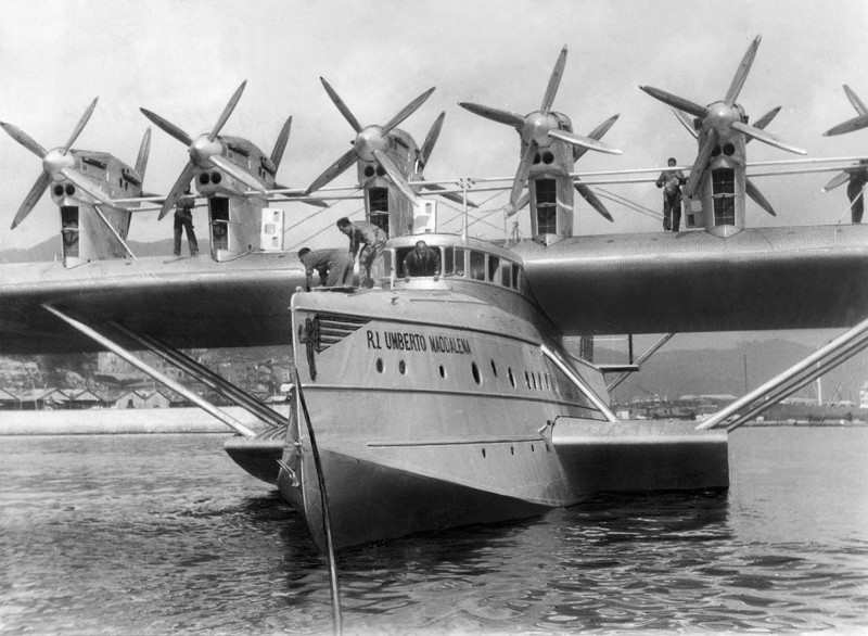 1931. Одна из двух итальянских Dornier Do X "Умберто Маддалена"/"Umberto Maddalena"