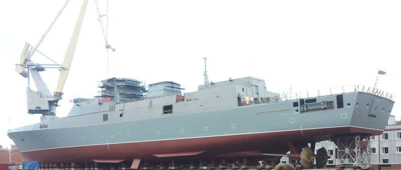 12. Стелс-фрегат «Адмирал флота Касатонов» получил главный ударный комплекс