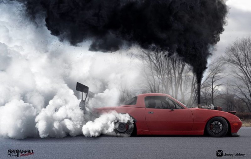 Сборка сумасшедшей Mazda Miata с турбодизелем на благое дело