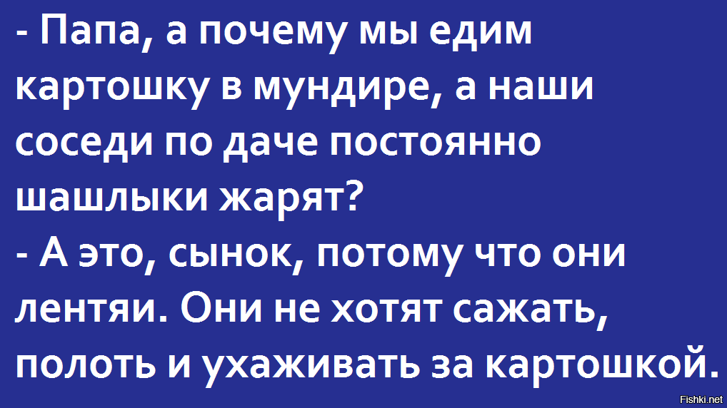 Зачем отцу. Папа а почему мы едим картошку в мундире а наши соседи шашлыки. Папа а почему наши соседи шашлыки мы едим. Папа а почему. Папа, а почему мы едим.