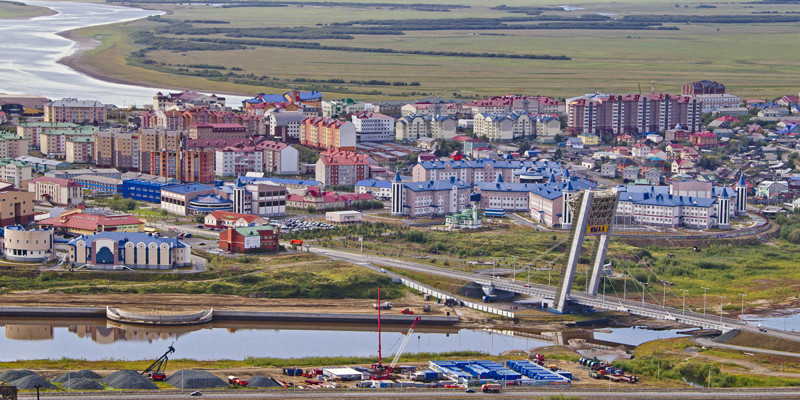 Салехард, столица Ямало-Ненецкого автономного округа.