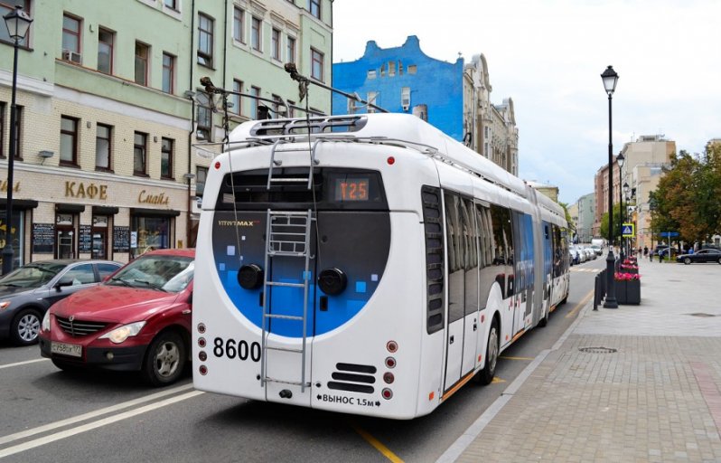 Гибридный троллейбус в Москве