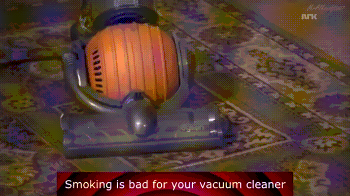 Курение вредит вашему пылесосу