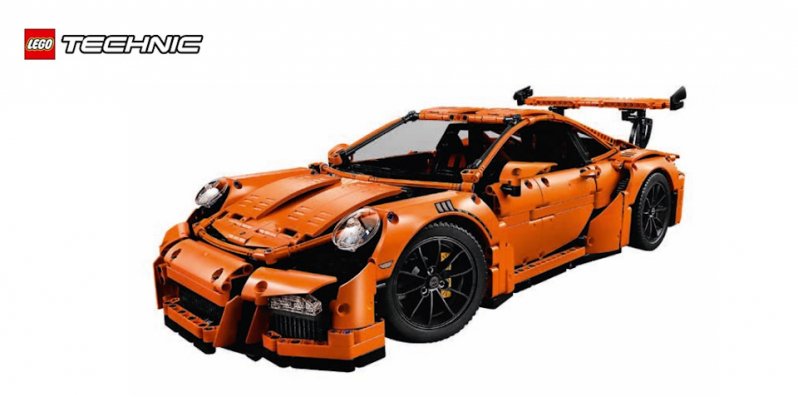 Porsche 911 GT3 RS из Lego в масштабе 1:1