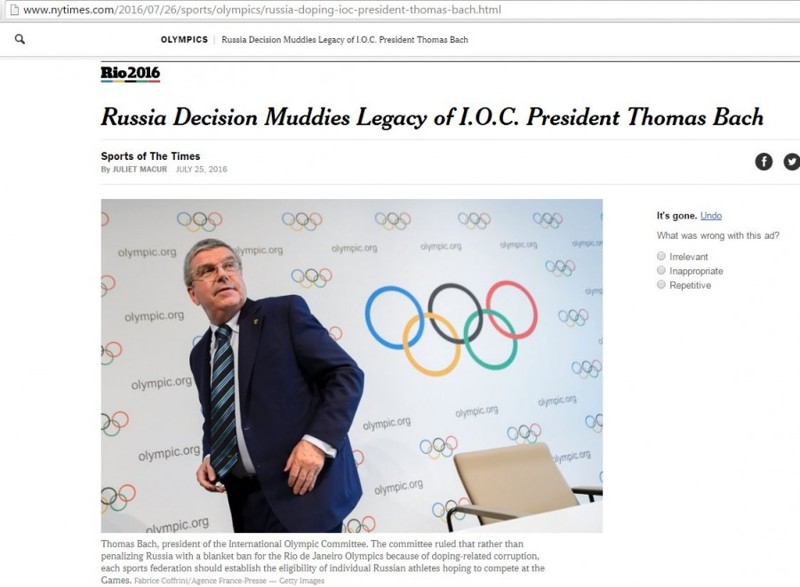 Зарубежные СМИ о решении МОК допустить Россию до ОИ-2016