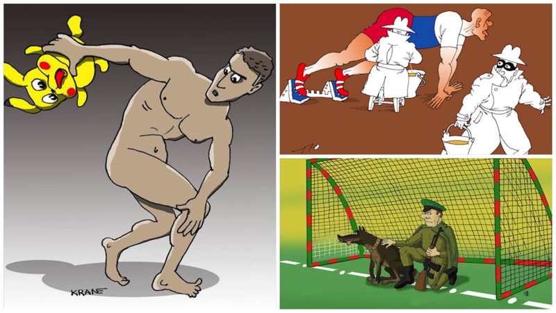 «Бесэдер?» про спорт и спортсменов в весёлых карикатурах