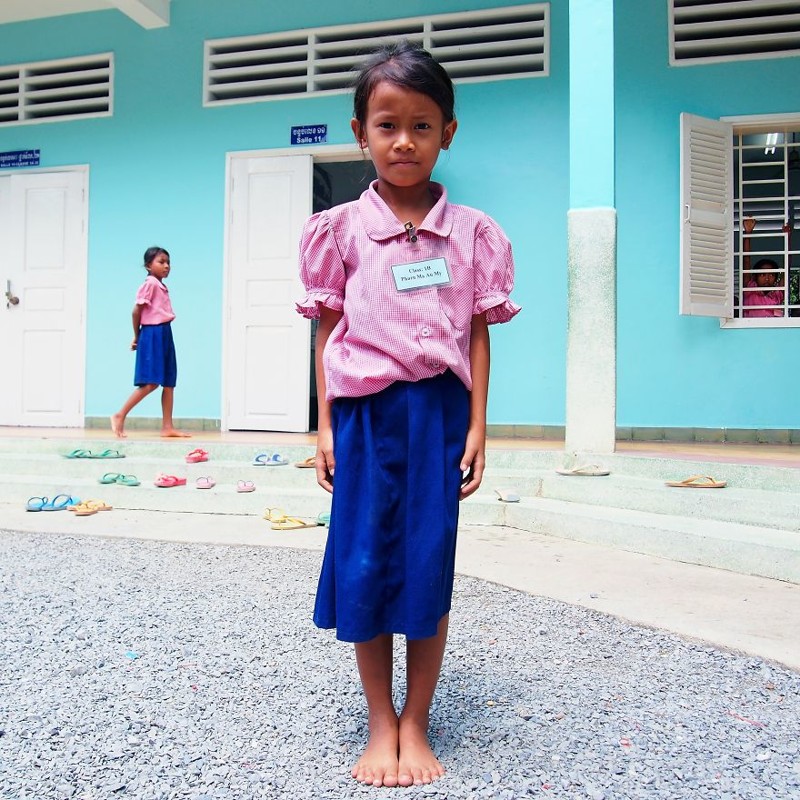 Канита, ученица школы для девочек "Хэппи Чандара". Пном Пень, Камбоджа
