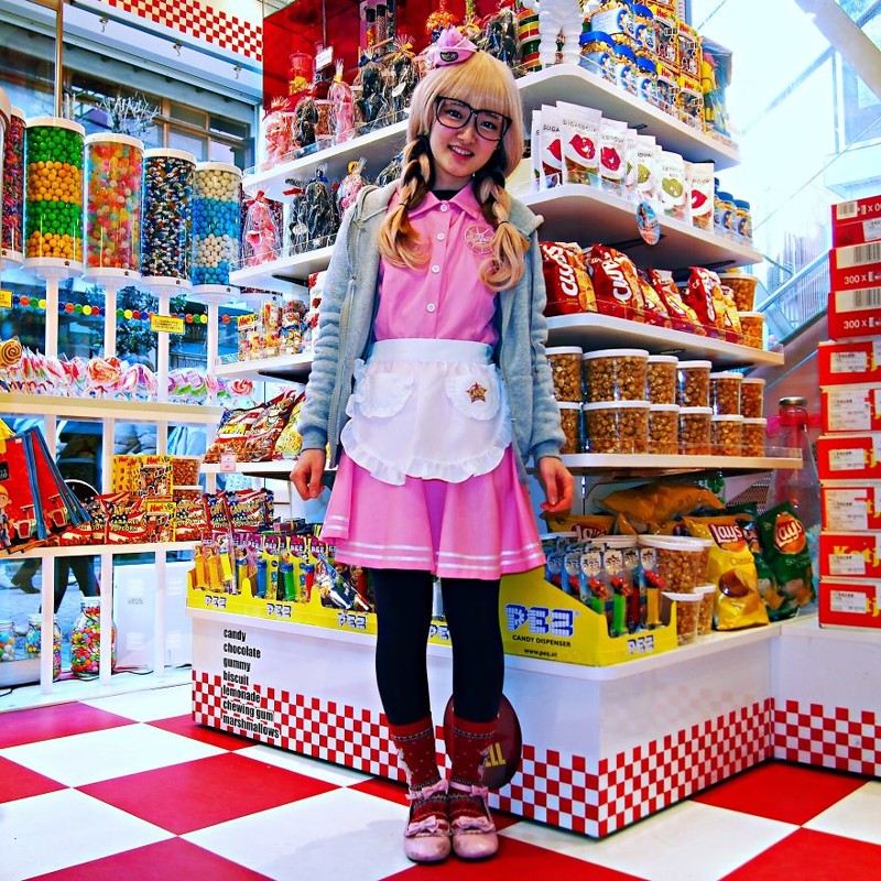 Сайя, продавец сладостей, Токио, Япония
