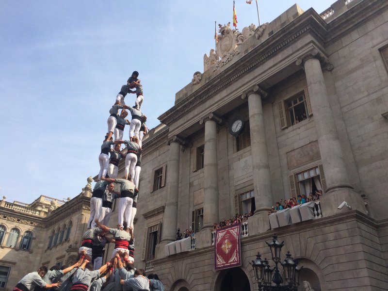 Живая скульптура в Испании 