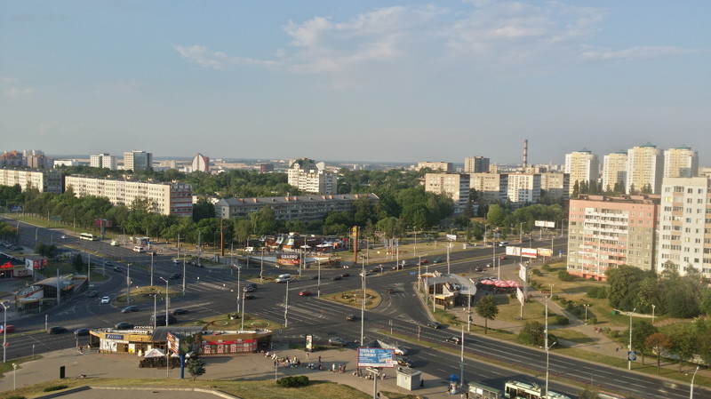 Минск, вид из окна гостиницы.