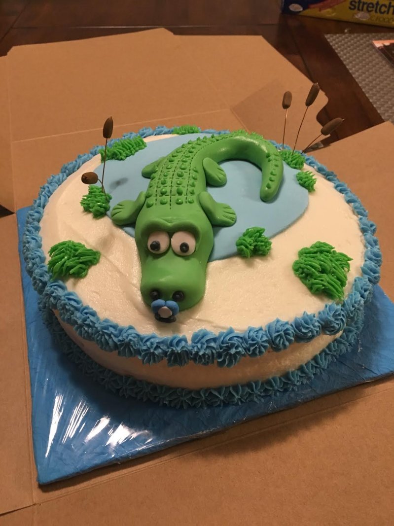 Торт с крокодильчиком 