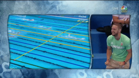 Его жена только что выиграла золото