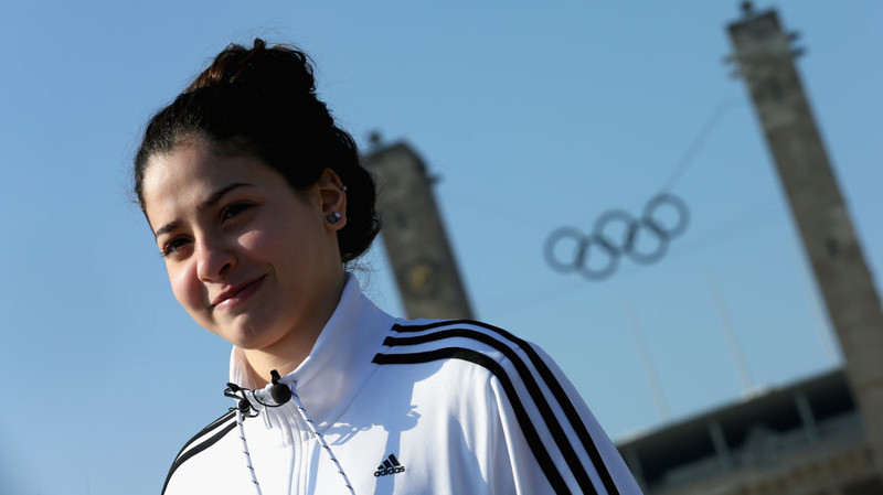 Мердини выступала на Олимпийских Играх в Рио в составе команды беженцев. 