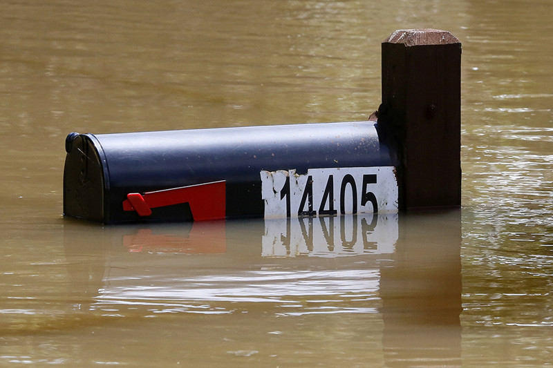 Cильнейшее наводнение в американском штате Луизиана