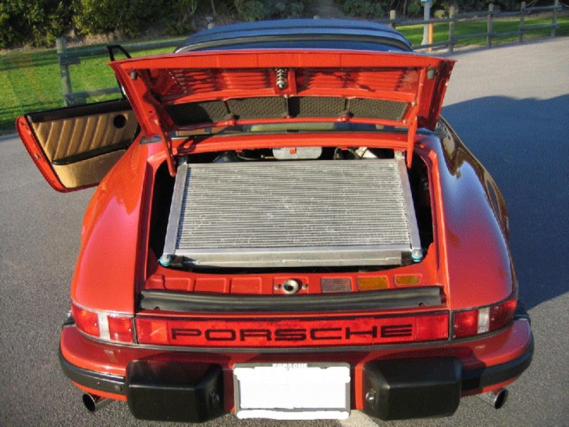Нестандартный вид для Porsche с воздушным охлаждением