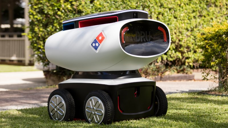 Автономное транспортное средство для доставки пиццы