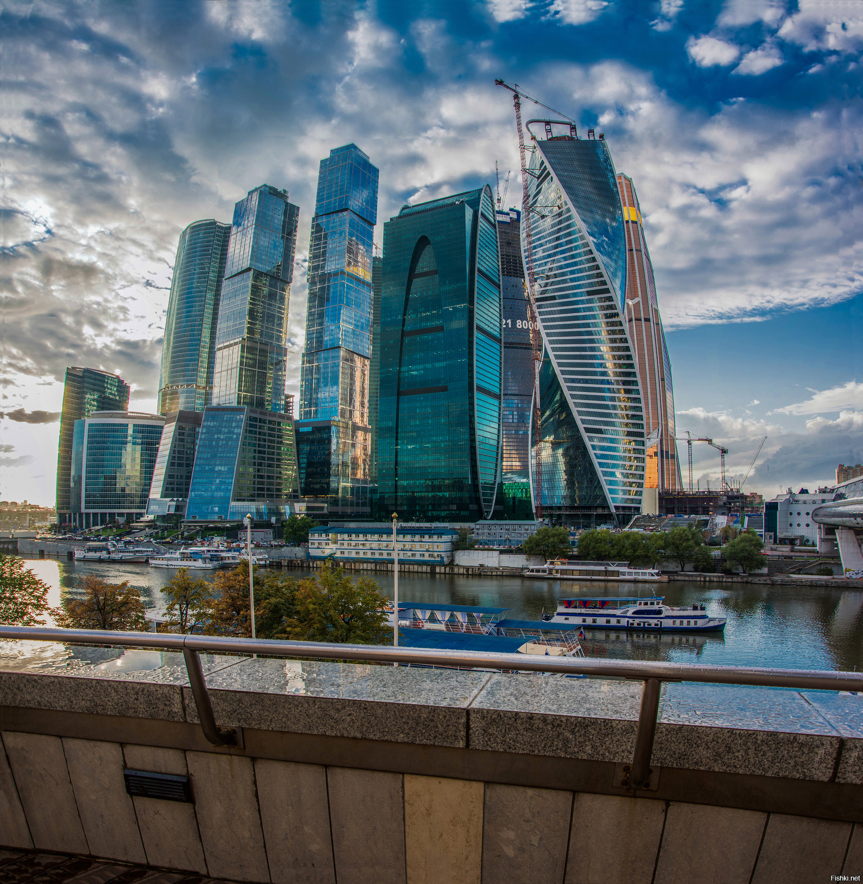 Москва сити горизонтальное фото