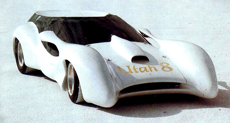 Colani Utah 8 (1978) Спортпрототип с моnоциклетным двигателем BMW. Высота - всего 90см. Масса 550кг