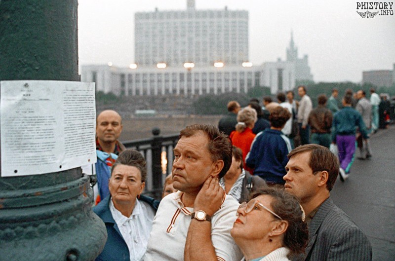 Августовский путч 1991 года в фотографиях