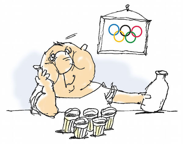 Весёлые карикатуры Бесэдера? про Олимпийские игры