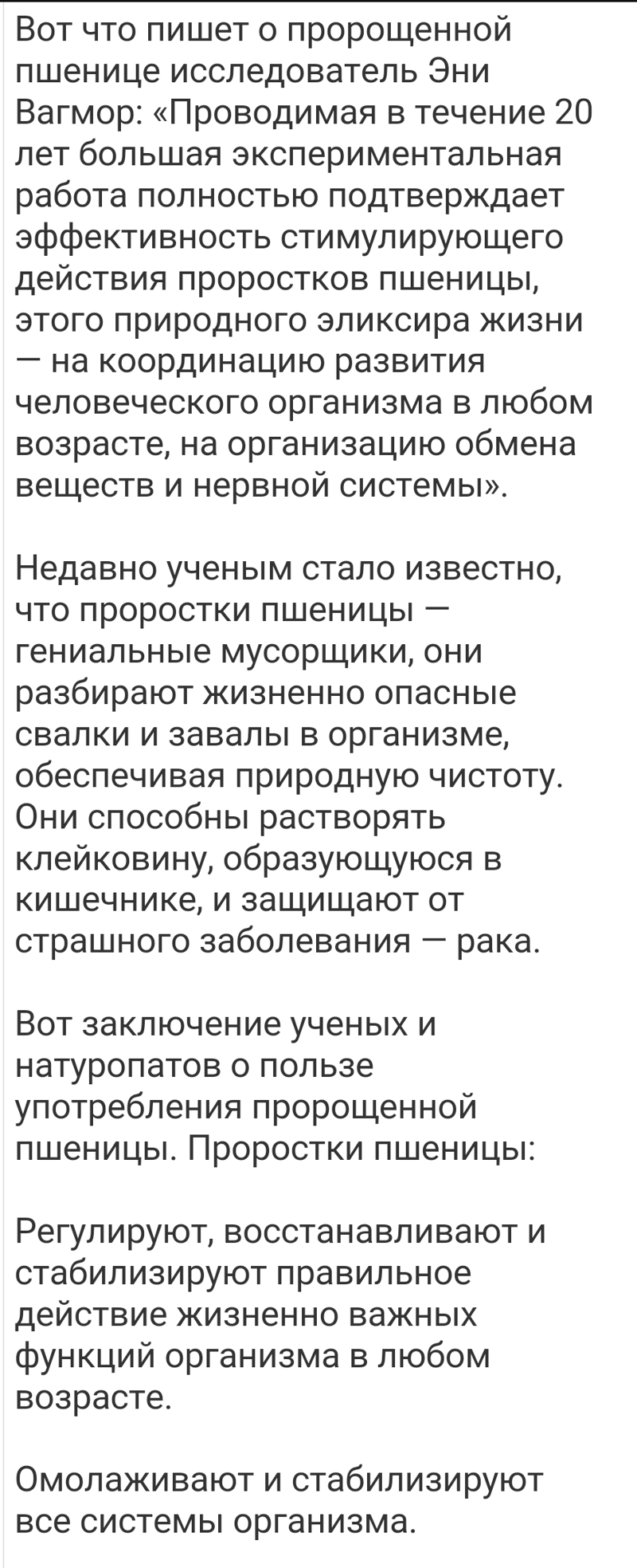 Проросшая пшеница 