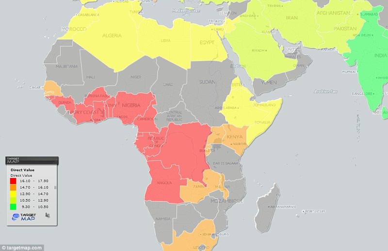Жесткая конкуренция! Всемирная географическая карта размеров пениса