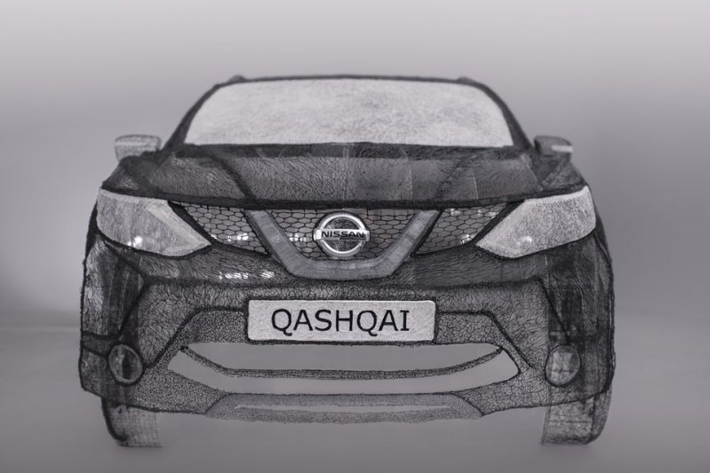 Nissan нарисовал 3D-ручкой полноразмерный Qashqai