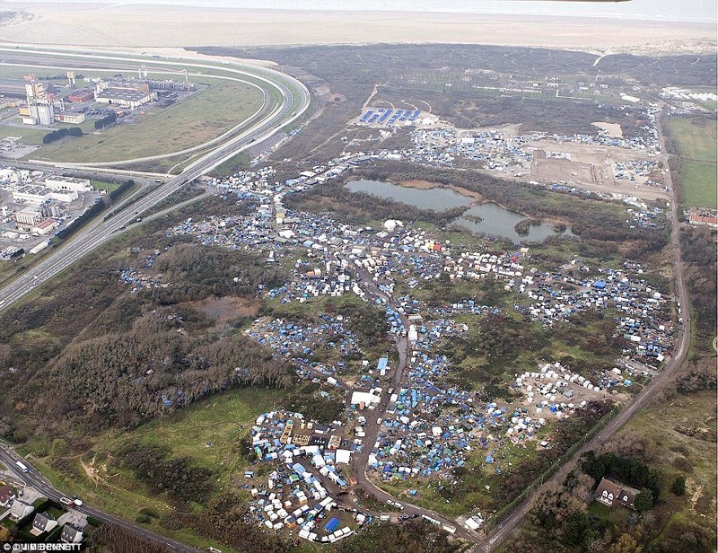 Так выглядит стихийный лагерь беженцев с высоты птичьего полёта