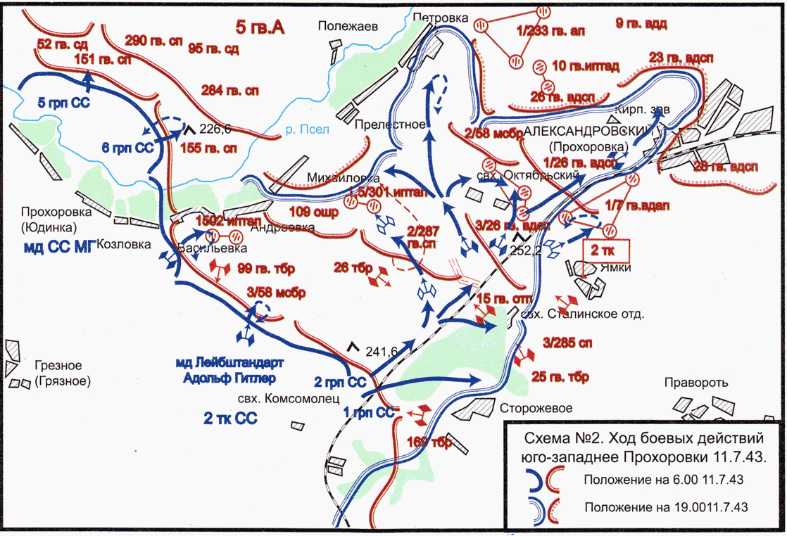 Прохоровское поле карта