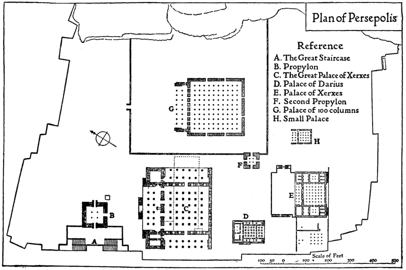 Это план Персеполя, взятый с Википедии