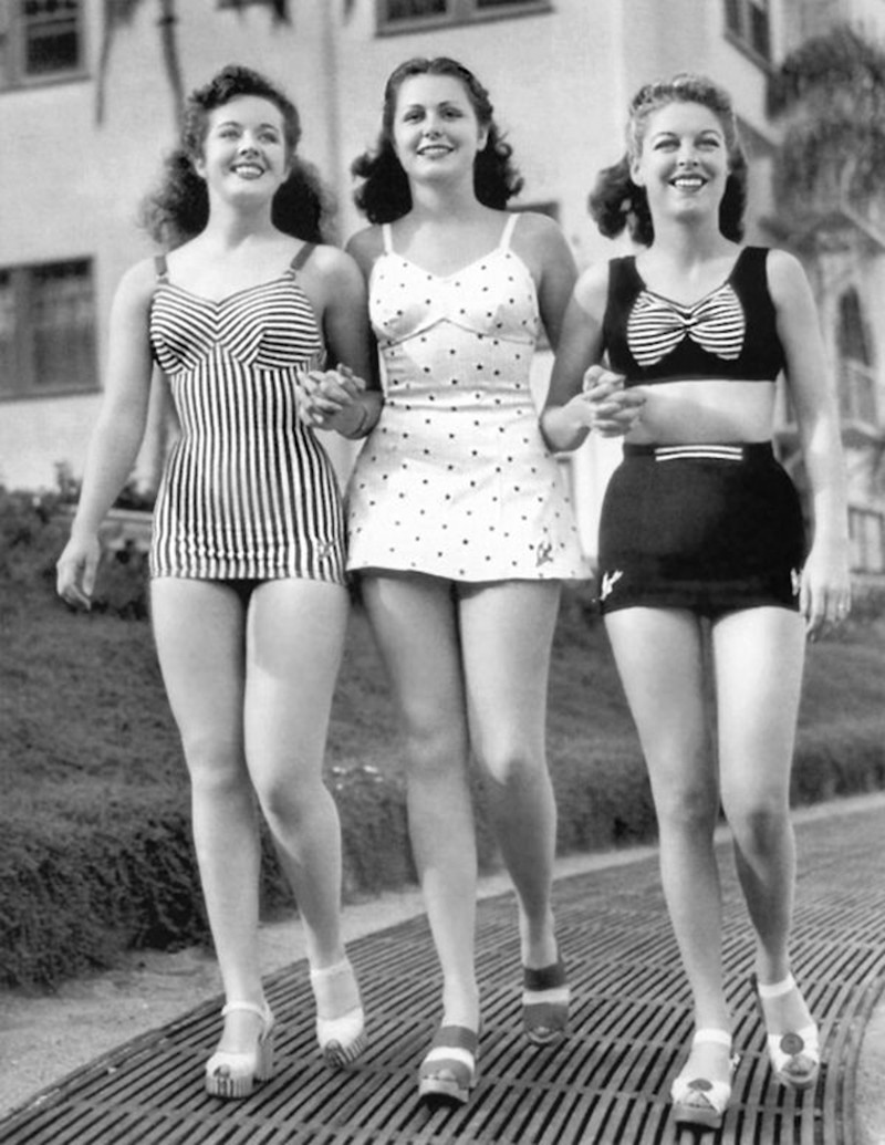 Как выглядели и одевались девушки 40-х