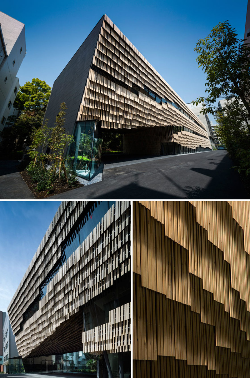 47. Деревянный фасад здания кампуса Токийского Университета