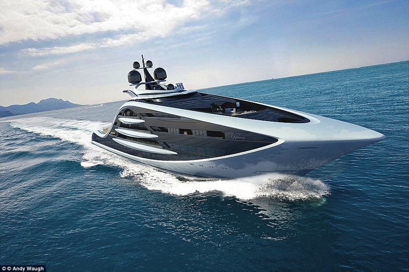 Самое дорогое судно в мире: британский дизайнер представил проект суперяхты стоимостью £500 млн.
