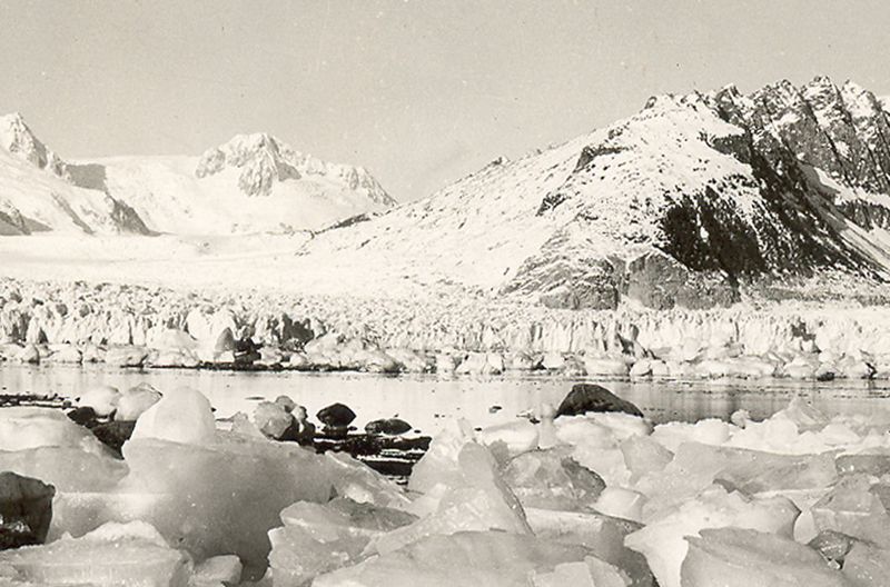 Крупный ледник на северо-западе Аляски: 1940 год