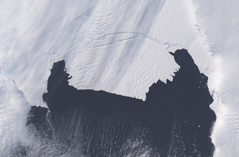 Ледник Пайн-Айленд в Антарктике: октябрь  2013 года