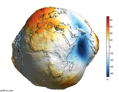 как выглядит земля? геоид без гидросферы и атмосферы примерно так: