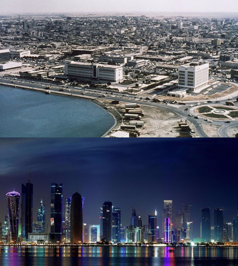 Доха, Катар. 1977 и сейчас