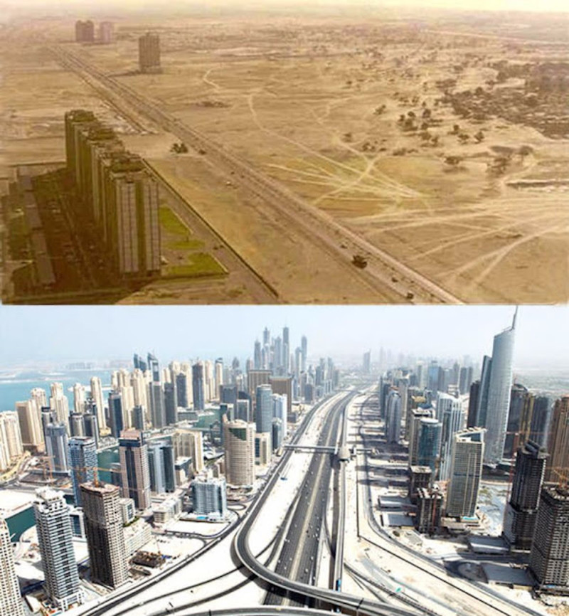 Дубаи, Объединенные эмираты, 1980-е и сейчас