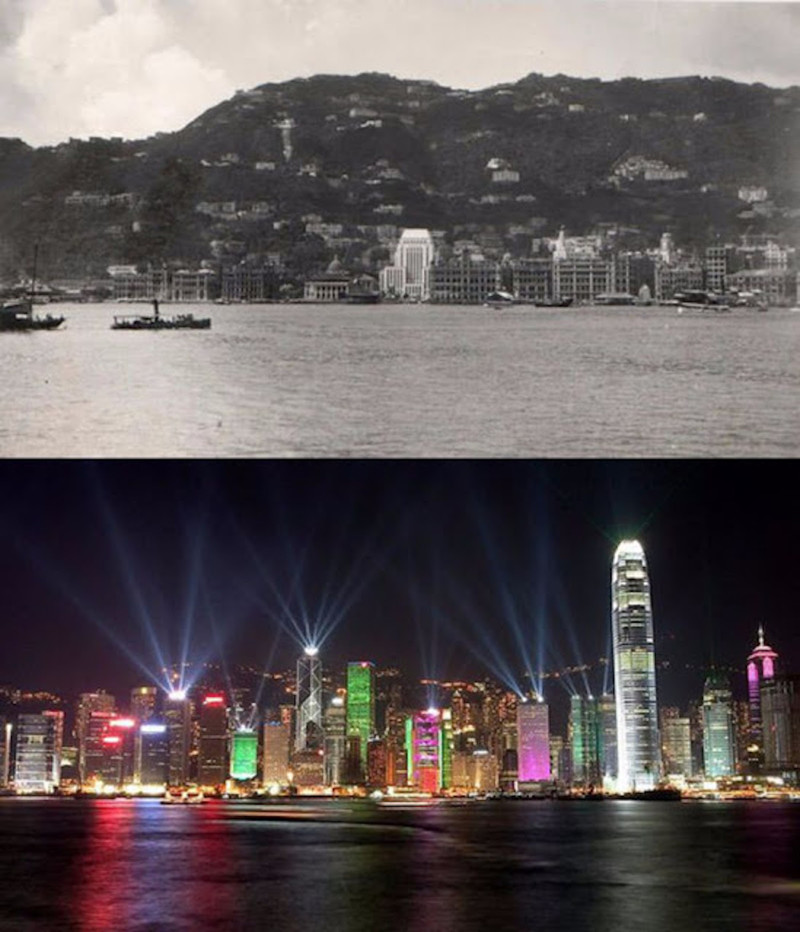 Гонконг, 1920-е и сейчас