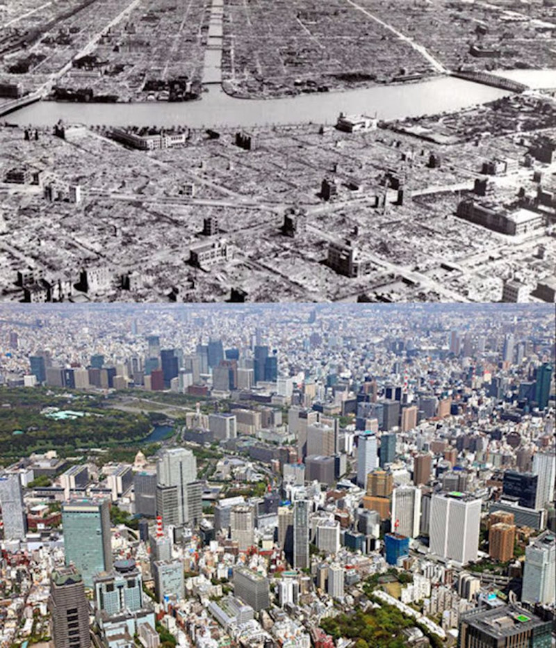Токио. 1945 год и 2011-й