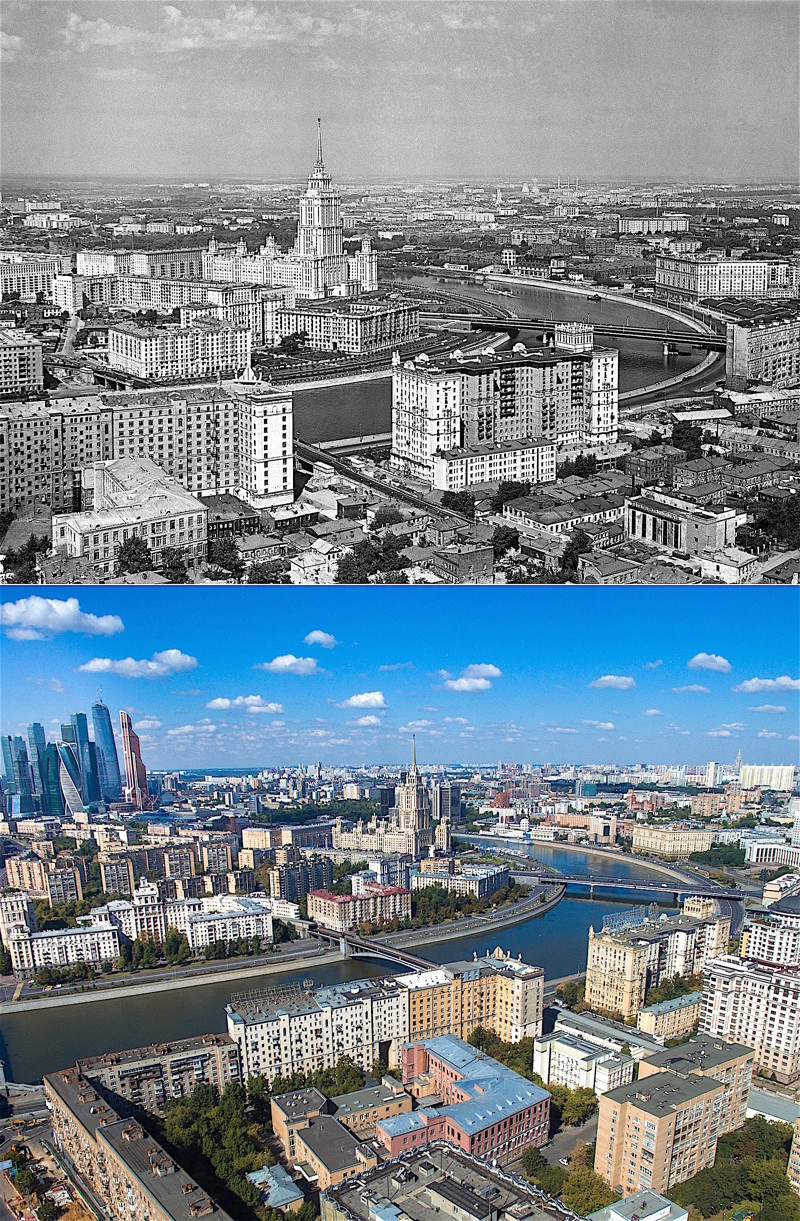Москва, 1960-й и сейчас