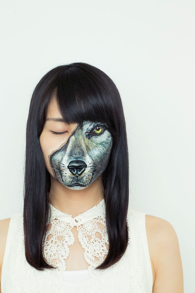 Японская художница Чу-Сан использует тело для создания сюрреалистичных картин
