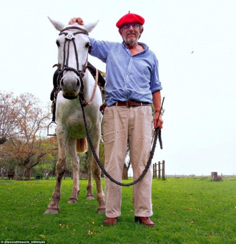 Аргентинский фермер Хорхе в ярком берете