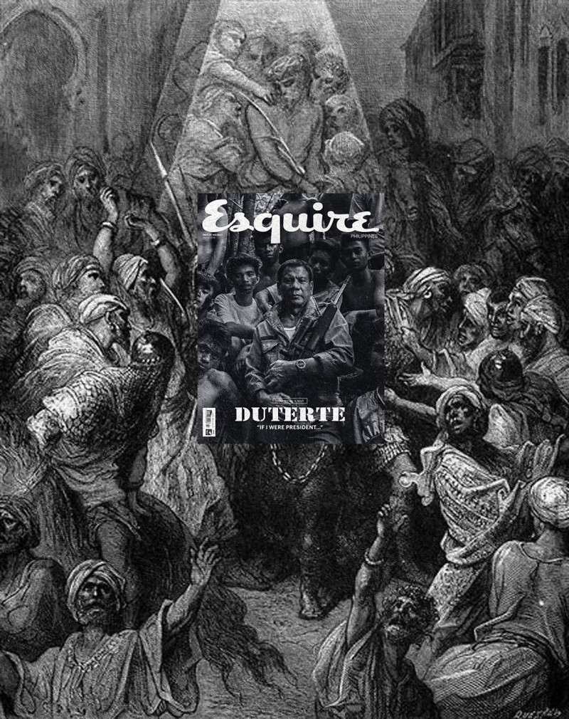 Родриго Дутерте, Esquire (Филиппины), март 2015 + "Св.Луи узник в Египте", Гюстав Доре