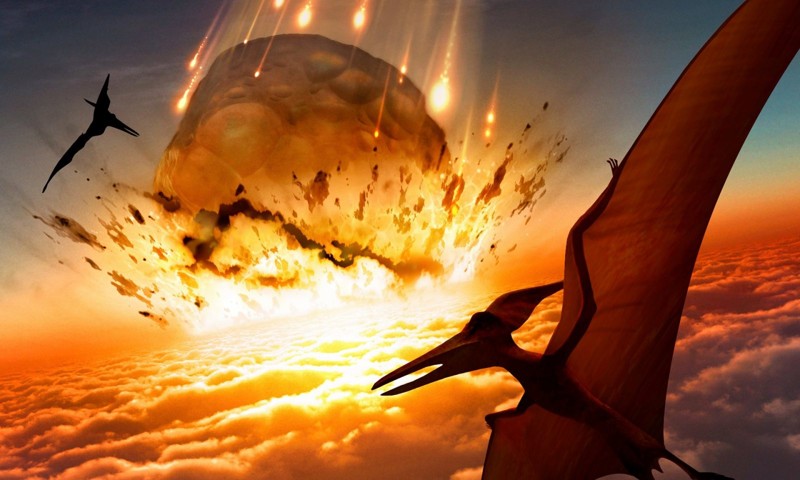 Динозавры вымерли в результате падения метеорита